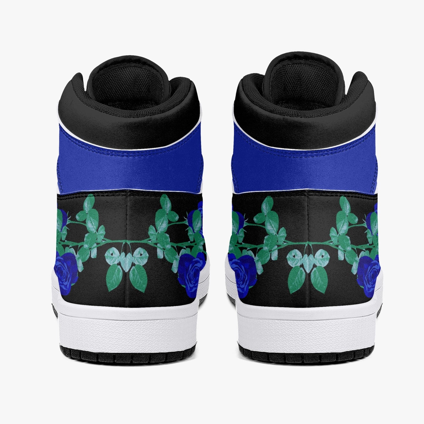 The Blue Rose High-Top Leather Sneakers