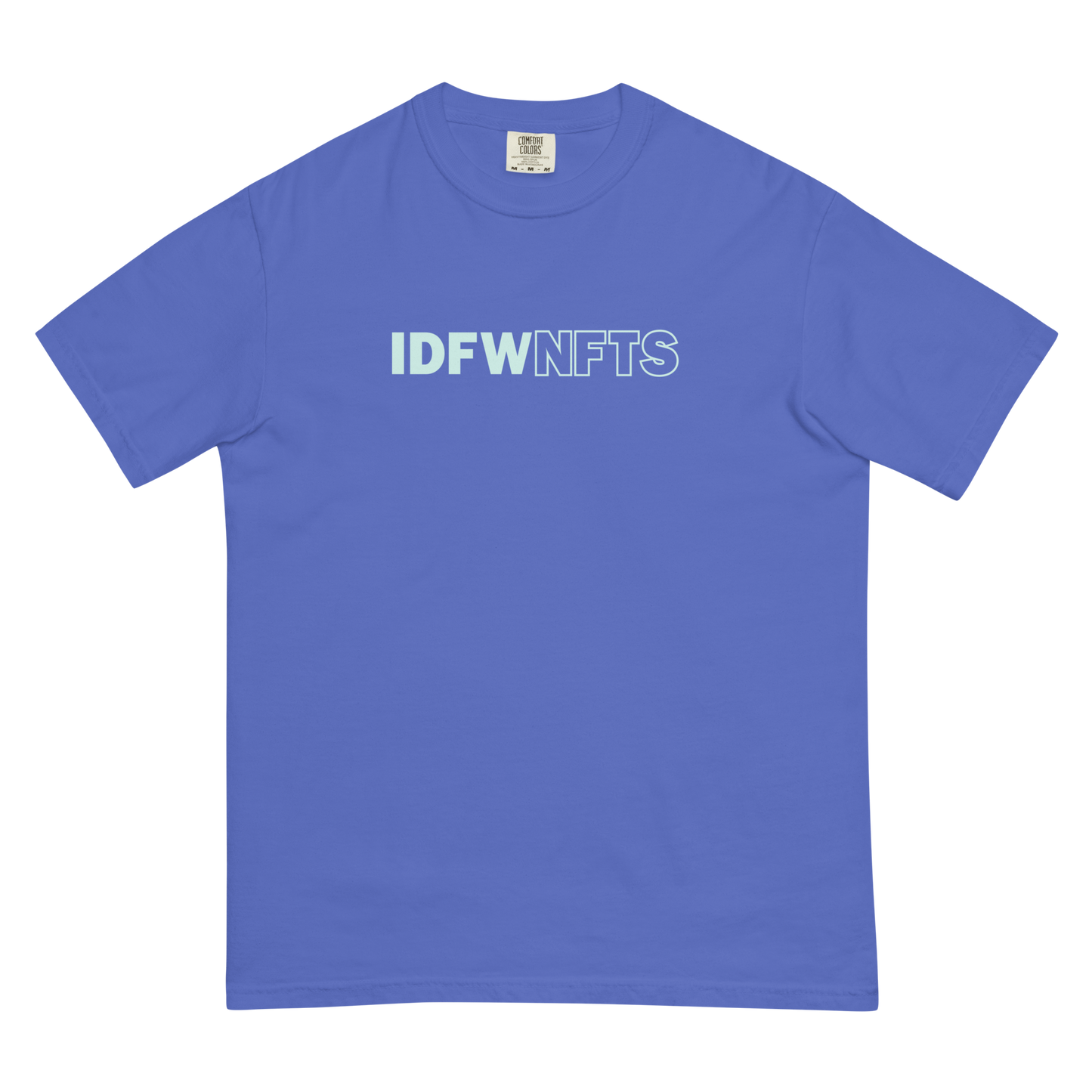 IDFWNFTS Teal Print Graphic Tee