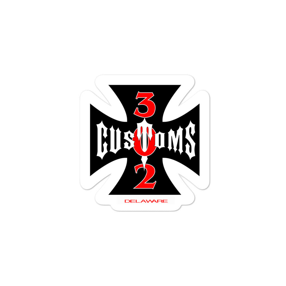 302 Customs Bubble-free stickers